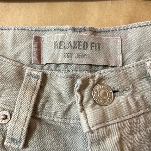 Levi's | Custom Harley Davidson Patch Vintage 550 Jeans Straight Leg Y2K Size 30 - Picture 2 of 16